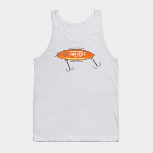 Harkers Island Summertime Vacationing Fishing Lure Tank Top